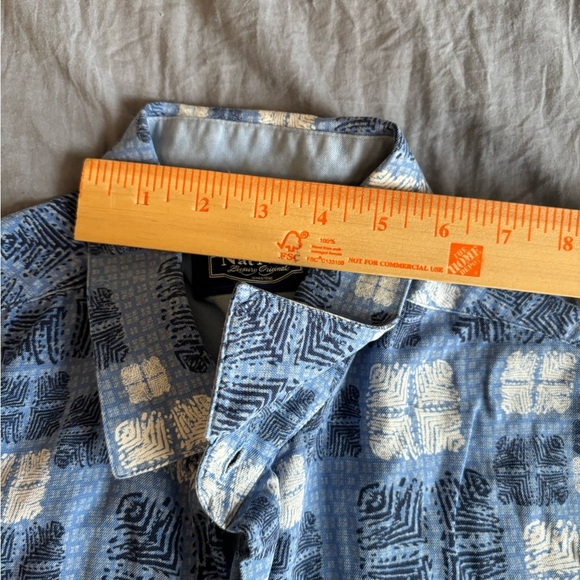 NAT NAST LUXURY ORIGINALS MEN'S SHORT SLEEVE BUTTON UP SHIRT SILK Blend SIZE XL - Picture 7 of 14